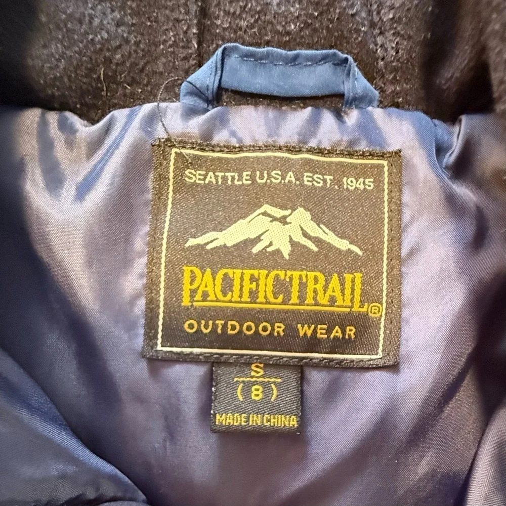 Blue and Gray Hooded Jacket